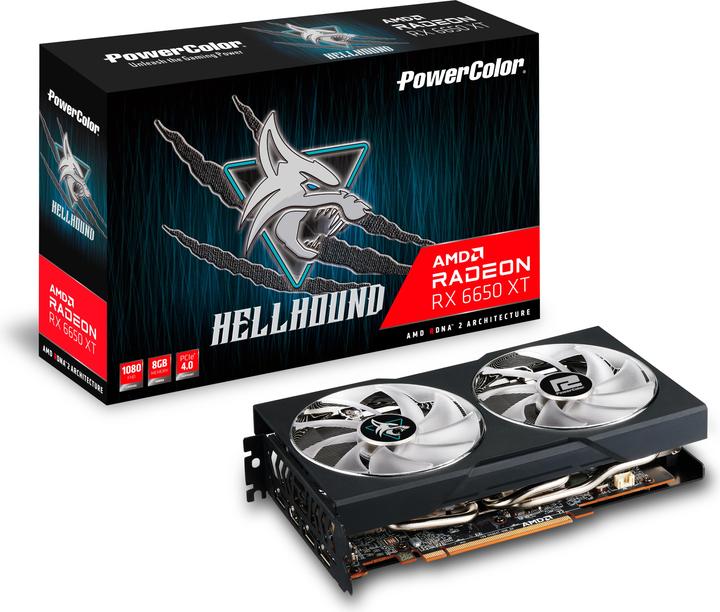 Actual product image Powercolor Hellhound Radeon RX 6650 XT (8 GB)