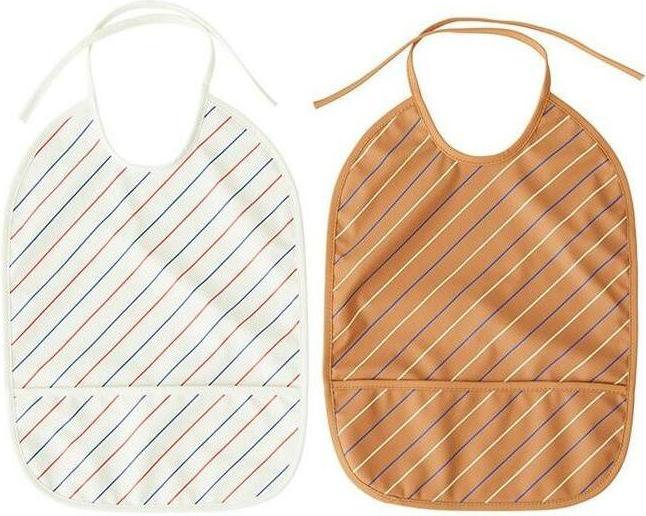 Produktbild Oyoy Plastiklätzchen Bib 2 Stück, Caramel/Mellow