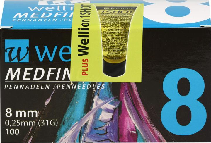 Produktbild Wellion Medfine Plus Pennadeln 8mm (Pen Nadeln + Einmalkanülen)