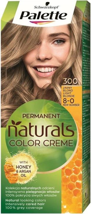 Image du produit Palette Permanent Naturals Color Cream Hair Dye with Honey & Argan Oil 300 (8-0) Light B (8-0 Lumière B)