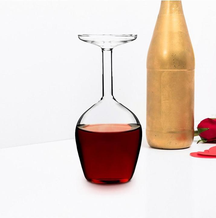 Actual product image Mikamax Upside Down Wineglass (35 cl, 1 Glasses, White wine glasses)