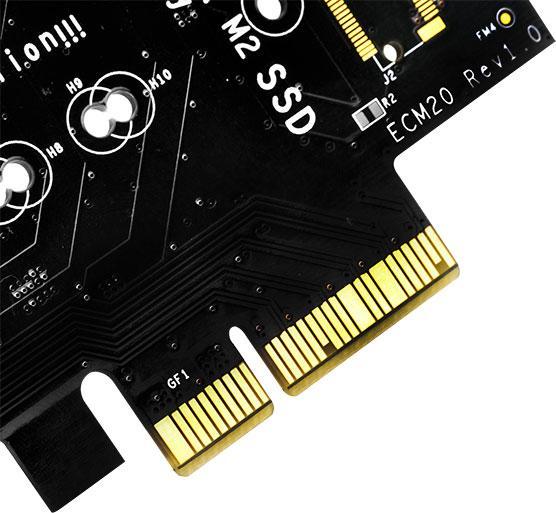 Image du produit Silverstone SST-ECM20 - Contrôleur de stockage - Carte M.2