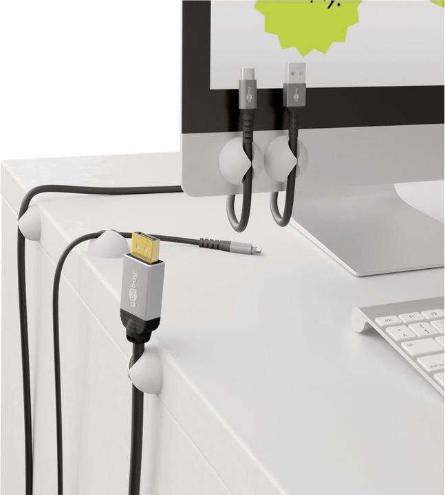 Actual product image Goobay Set of 5 cable guides