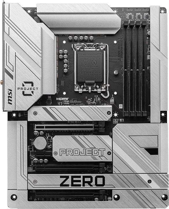 Image du produit MSI Z790 PROJET ZÉRO (LGA 1700, Intel Z790, ATX)