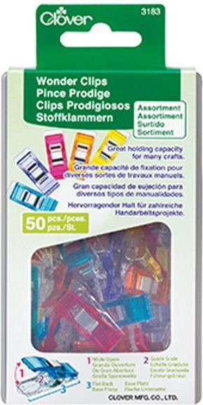 Immagine prodotto Clover Clip per tessuti "Wonder Clips", 10 pezzi, colori assortiti