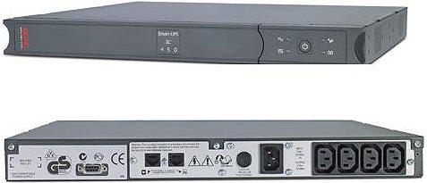 Productafbeelding APC SC450RMI, Rek (450 VA, 280 W, Lijninteractief UPS)