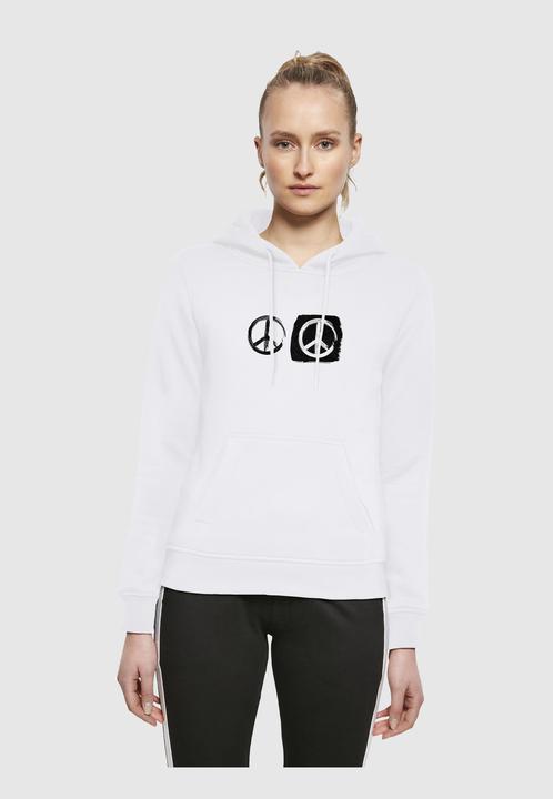 Produktbild Merchcode Ladies Peace - Double Peace White Hoody - 161547 (XL)