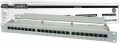 Immagine prodotto Digitus CAT 5e Classe D Patch Panel schermato a 16 porte RJ45 8P8C LSA 1U Rack Mount Colore Grigio RAL 7035