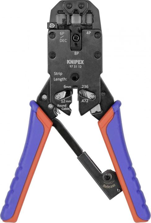 Actual product image Knipex Crimping Pliers for Western plugs (200 mm)