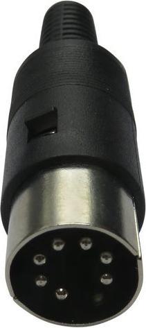 Produktbild RND DIN-Rundsteckverbinder,, 7 Pole, Stecker, Kabelhalterung