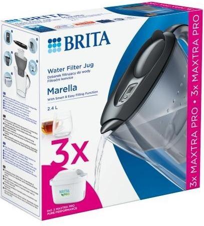 Image du produit Brita Marella Grafit + 3 MAXTRA PRO Pure Performance (2.40 l)