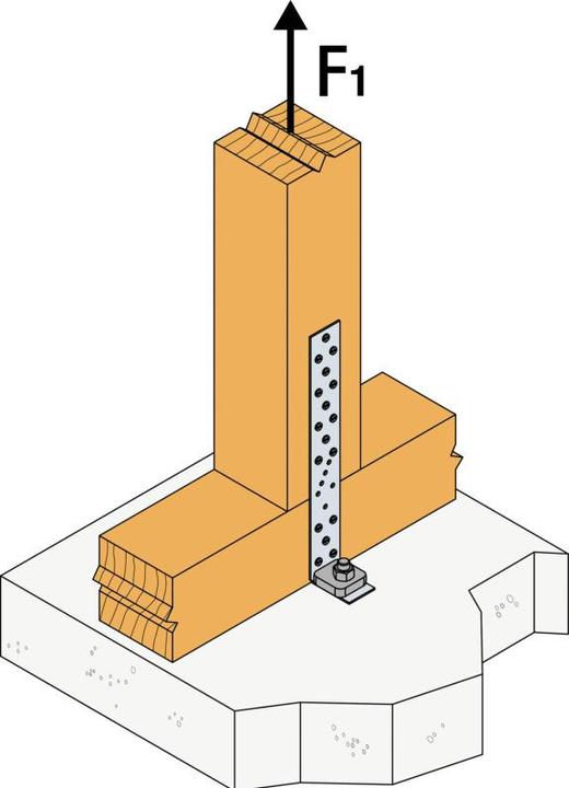 Produktbild Simpson Sst Winkelverbinder AH16050 160 x 50x40mm S.3 mm ETA 07/0285 (Winkelverbinder, 100 Stk.)