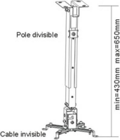 Actual product image Sunne PRO02S - Mounting kit (wall mount) for projector (Wall)