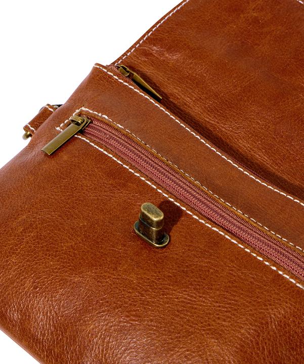 Actual product image Joe Browns Studded Washed Leather Crossbody Bag