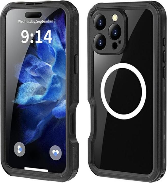 Image du produit Redpepper Apple iPhone 16 Pro - Dot Series Outdoor Case, IP68, MagSafe, étanche, noir (Apple iPhone 16 Pro)