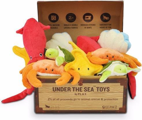 Actual product image P.L.A.Y. Starfish (Plush toy dog)