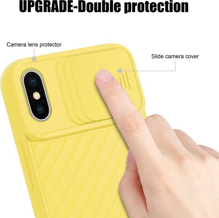 Immagine prodotto Cadorabo Cover in TPU con protezione della fotocamera (Apple iPhone XS Max)