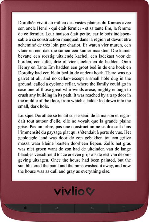 Image du produit Vivlio Touch Lux 5 Lecteur d'eBooks WLAN Bourgogne (6", 8 Go, Rouge rubis)