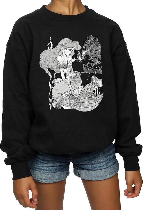 Produktbild The Little Mermaid Mädchen Sweatshirt aus Baumwolle (152, 158)