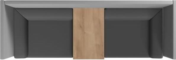 Produktbild Rocada 2-Sitzer Besprechungsecke Soft Seating schwarz, grau grau Stoff