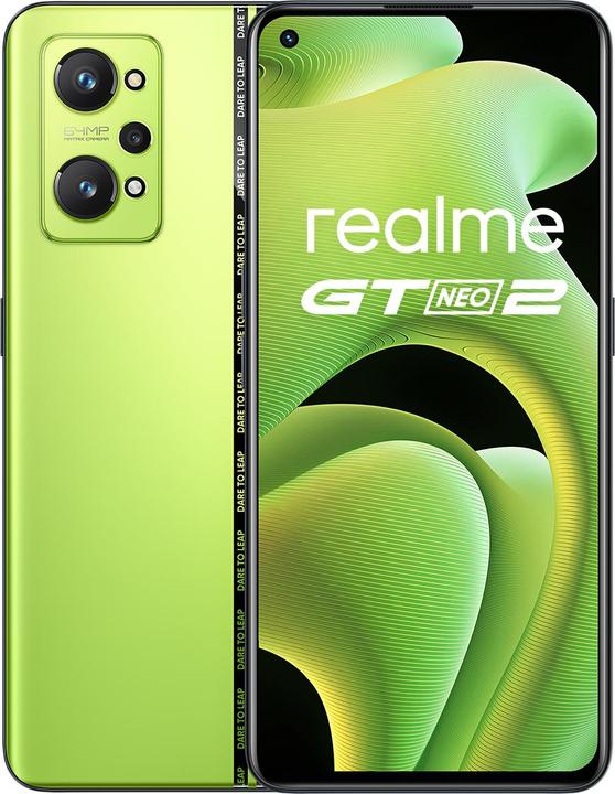 Produktbild realme GT Neo2 (256 GB, neo green, 6.62", Dual SIM, 64 Mpx, 5G)