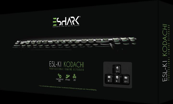 Actual product image White Shark ESL-K1 Red switch (KODACHI) (US, Cable)