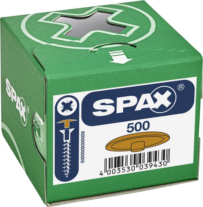 Produktbild Spax Kappe R 89013 Kopfbohrung ocker Kunststoff