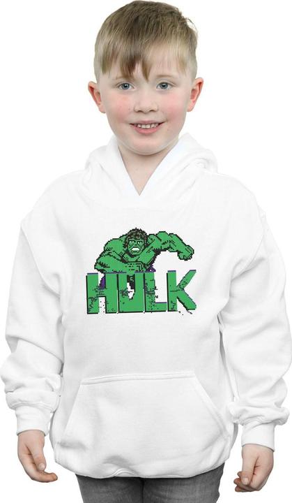 Actual product image Boys Hulk Pixelated Hoodie (140, 146)