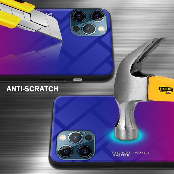 Actual product image Cadorabo TPU 2 colors glass cover (Apple iPhone 12 Pro Max)