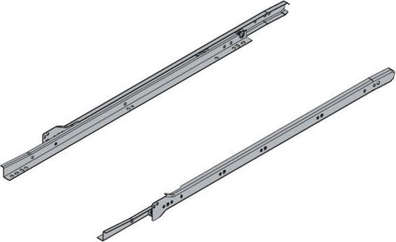 Immagine prodotto Hettich Schubladenschiene Teilauszug Rollschubführung 550 mm weiss 2 Stück