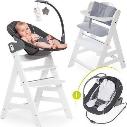 Produktbild Hauck Hochstühle Alpha Plus Weiss Newborn Set Deluxe - 4-tlg. Hochstuhl (Hochstuhl)