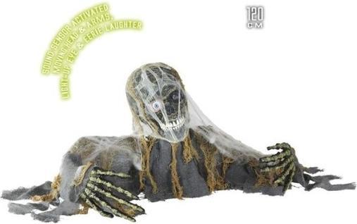 Image du produit Widmann Squelette de zombie animé avec mouvement et rire 120cm