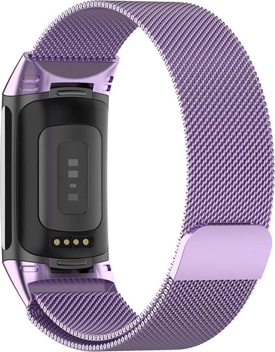 Actual product image Cover-Discount Fitbit Charge 6 - Magnetic replacement strap Milanese (Stainless steel)