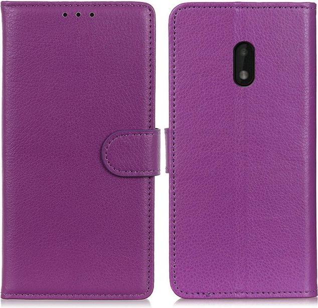 Actual product image MU Classic Litchi Leather Bookcover Series (Nokia C1 Plus)
