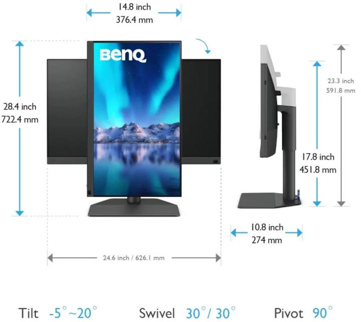 Immagine prodotto BenQ PhotoVue SW272U (3840 x 2160 pixel, 27")