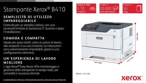 Actual product image Xerox B410 A4 47PPM 1200DPI 1GB (Laser, Black and white)