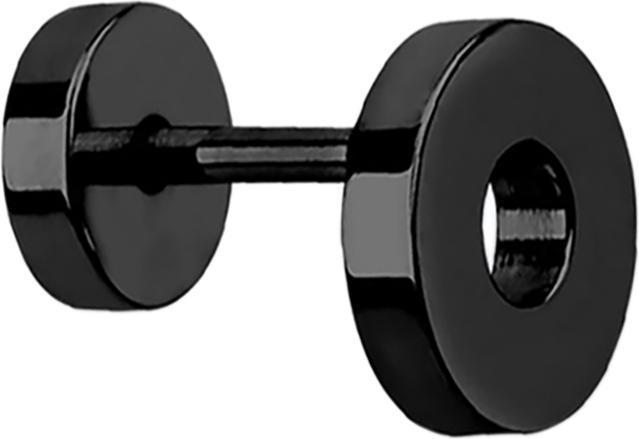 Image du produit Star Piercing Faux tunnel boucle d'oreille noir (Acier chirurgical 316L, sans laiton)