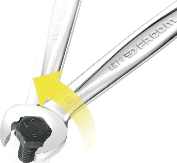Actual product image Facom Combination ratchet wrench (18 mm)