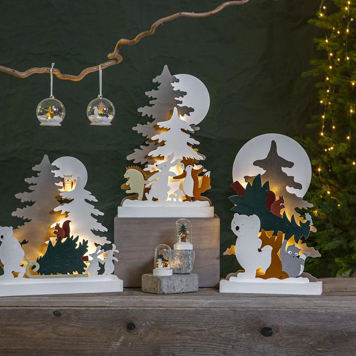Produktbild Star Trading LED-Dekolicht Forest Friends 9 cm, 2 Stück