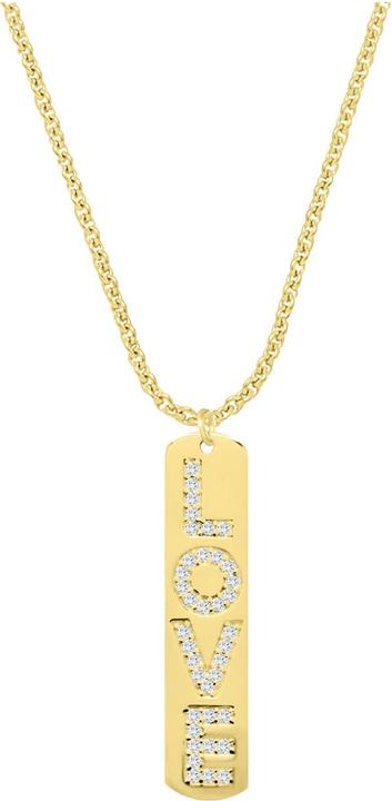 Produktbild Candy Halskette L.O.V.E., 925 Sterling Silber, vergoldet (18k vergoldet, 925 Sterling Silber, 47 - 50 cm)