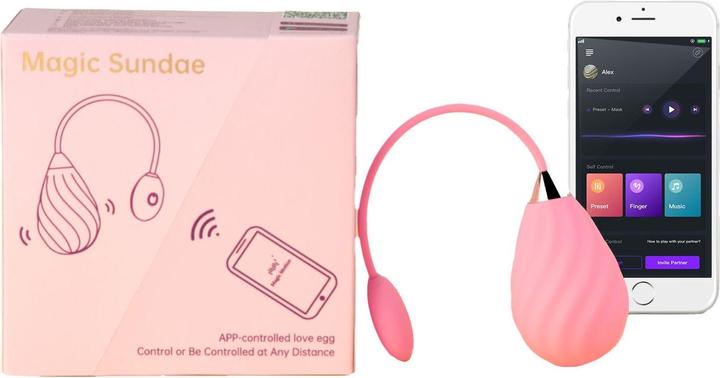 Produktbild Magic Motion Magic Sundae App Controlled Love Egg Pink
