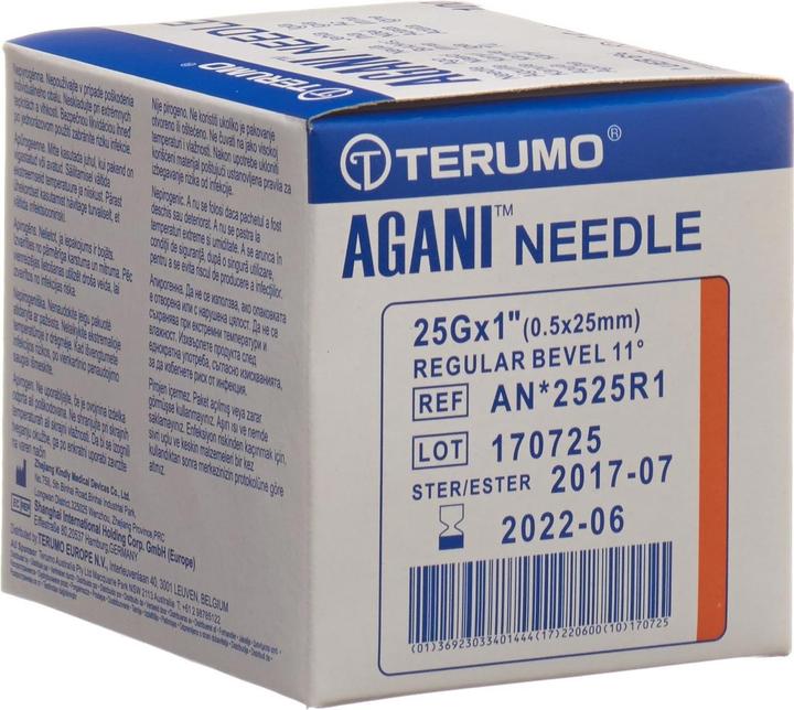 Terumo Agani Einmalkanüle 25G 0.5x25mm orange (100 Stk)