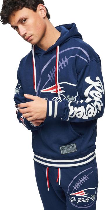 Produktbild Recovered Re:covered Fleece Hoody - PATCHES New England Patriots - 3XL (3XL)