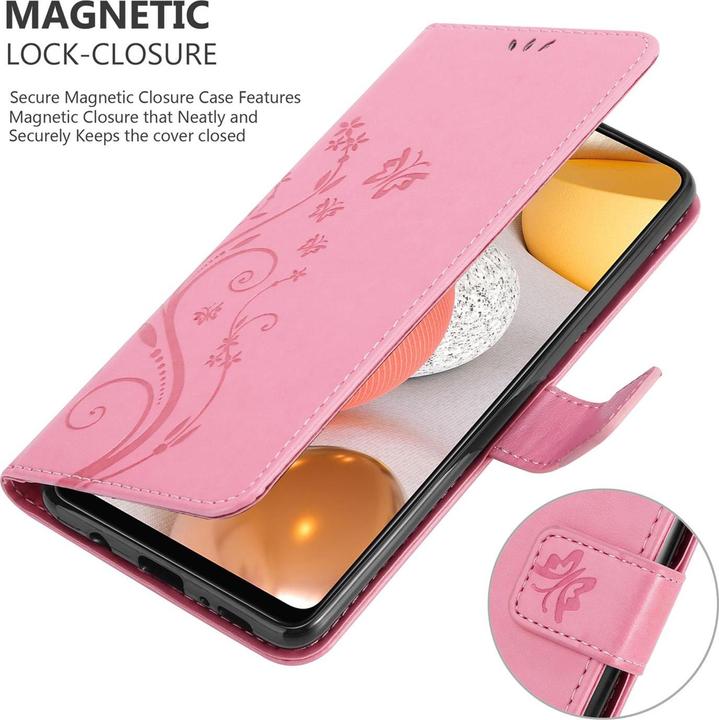 Produktbild Cadorabo Flower Book Cover (Samsung Galaxy M42 5G, Samsung Galaxy A42 5G)