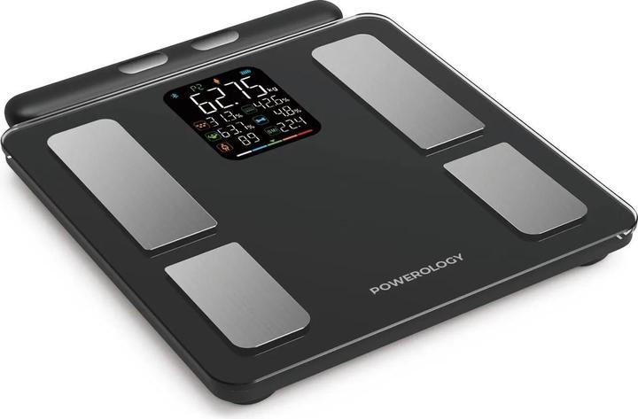 Actual product image Powerology 8-Electrode Smart Body Analyzer Scale Composition with Digital Screen Display
