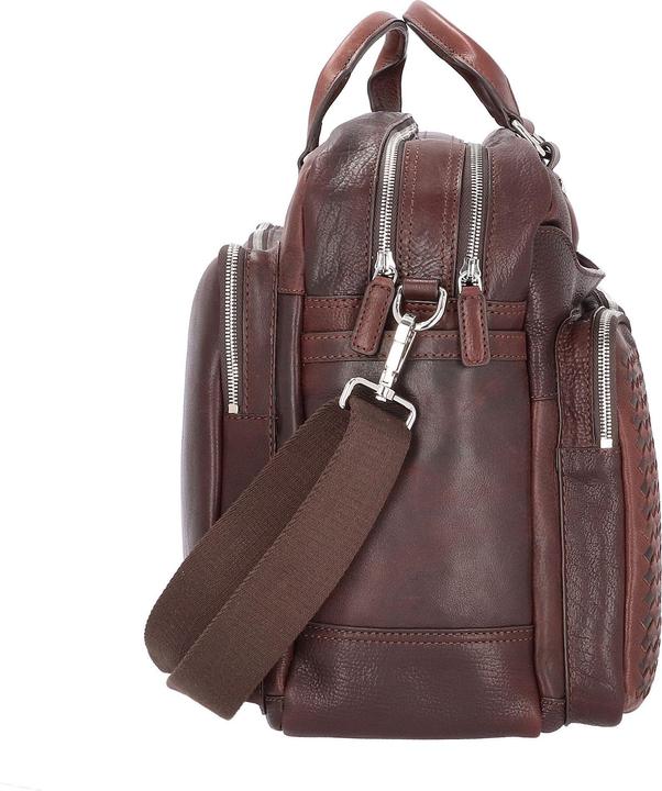 Actual product image Bugatti Woven briefcase leather 48 cm