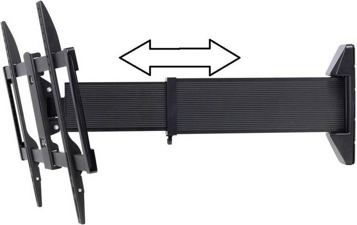 SpeaKa Professional TV-Wandhalterung 94cm (37”) - 177.8 cm (70”) ausziehbar (Wand, 70", 40 kg)