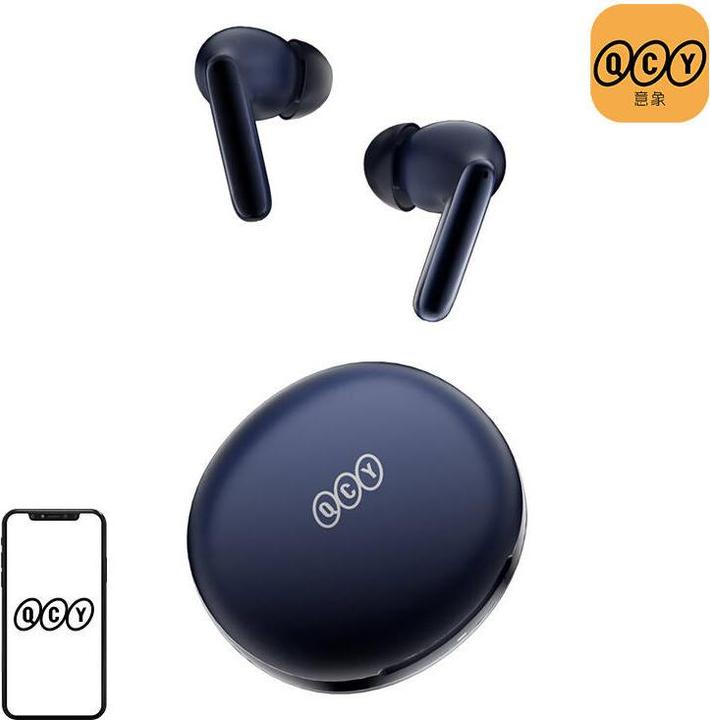 Actual product image QCY Earphones TWS T13 ANC2, ANC (blue) (ANC, 7 h, Wireless)