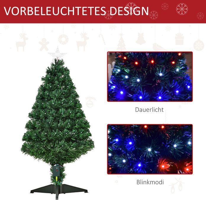 Produktbild Homcom Künstlicher Tannenbaum inklusive Metallständer (90 cm)