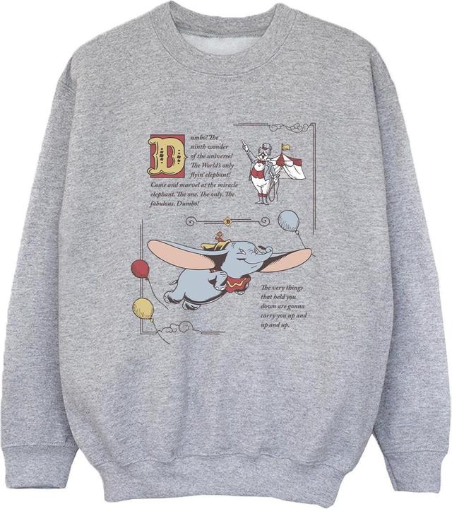 Disney Dumbo Story Book Page Sweatshirt Jungen